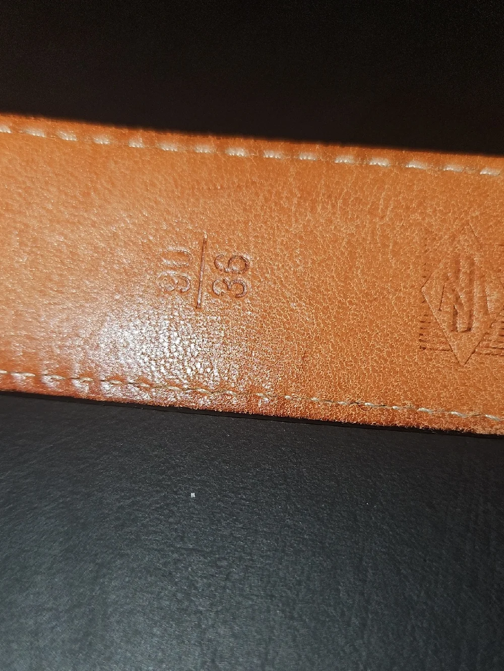 Martin Dingman Men's Alligator Grain-Italian Calf Leather Belt Size 36